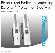 Einbau- und Bedienungsanleitung für ROLLOTRON® Pro Comfort DuoFern® - Artikel_nr. 9800 / 9805